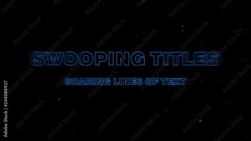 Adobe Stock - Soaring Titles with Starfield Background - 244088927