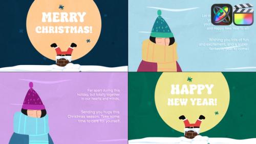 Videohive - Cartoon Christmas Greeting Cards for FCPX - 48999651