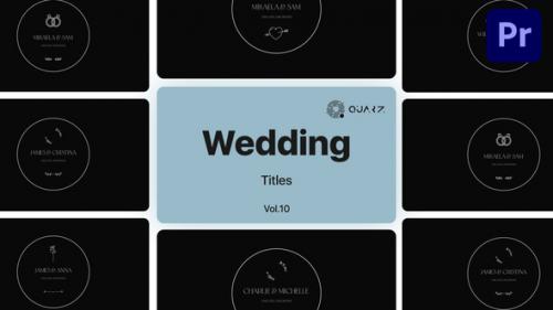 Videohive - Wedding Titles for Premiere Pro Vol. 10 - 49000037