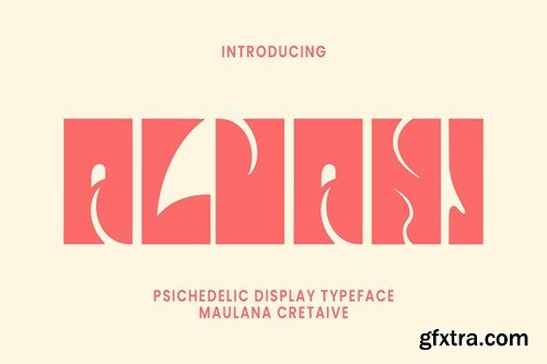 Alvani Psichedelic Display Typeface GF6U3GQ