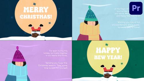 Videohive - Cartoon Christmas Greeting Cards for Premiere Pro - 49000635