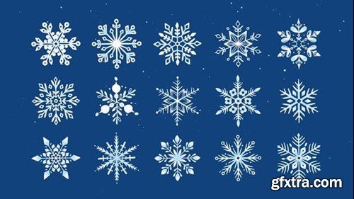 Videohive Snowflake Icon Animations 49197267