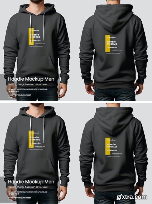 Hoodie Mockup Men Full Editable GJ4C7L5