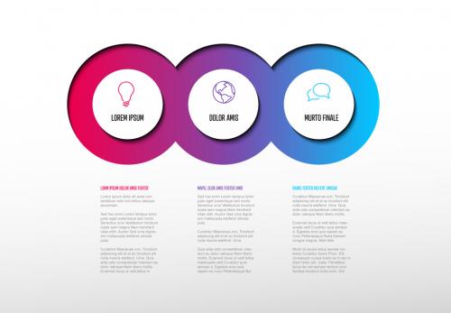 Adobe Stock - Colorful Circles Infographic Layout - 245449900
