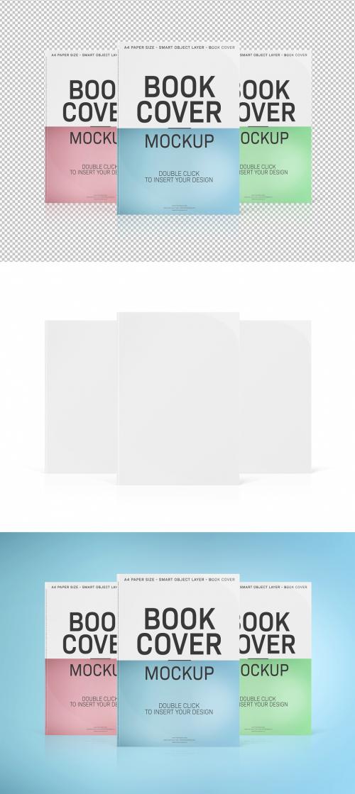 Adobe Stock - 3 Book Covers Isolated on White Mockup - 246208075