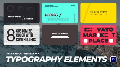 Videohive - Typography Elements | MOGRT - 48887819