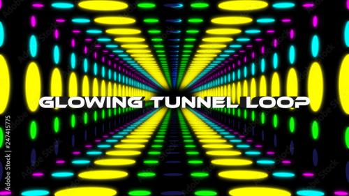 Adobe Stock - Glowing Tunnel Loop Titles - 247415775