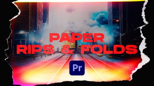 Videohive - Paper Rips & Folds Transitions VOL. 2 | Premiere Pro - 48917354