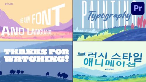 Videohive - Painting Typography | Premiere Pro MOGRT - 48934792