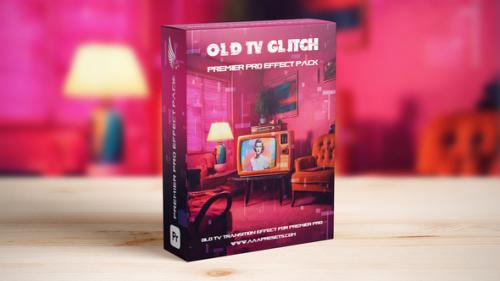 Videohive - VHS Old TV Glitch Effect Transitions for Premiere Pro - 48950488