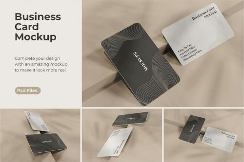 Minimalistic composition of business card mockup