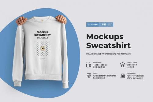 Mockup Sweatshirt in the Hands