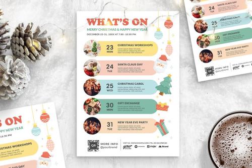 What\'s On at Christmas Template