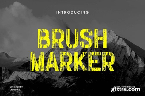 BrushMarker Hand Painted Font 559X7YZ
