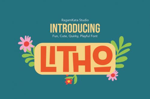 Litho - Fun & Playful Font