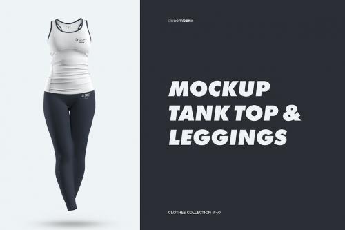 Mockup Tank Top and Leggings