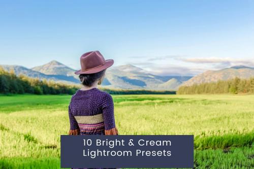 10 Bright & Cream Lightroom Presets