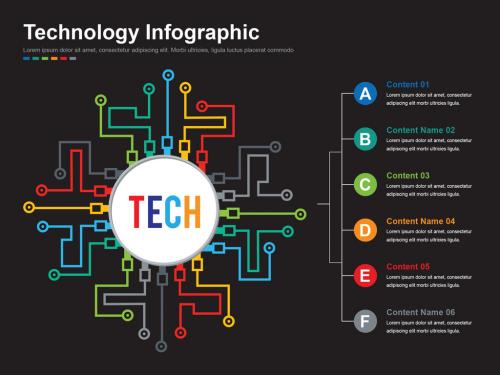 Adobe Stock - Circuit Technology Infographic - 256502399