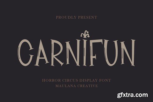 Carnifun Horror Circus Display Font EPDDY9M