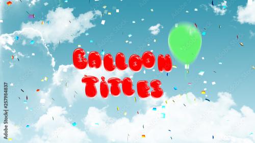 Adobe Stock - Simple Balloon Titles - 257984837