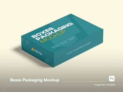 Professional Cardboard Box Packaging Isolated Mockup 86497005
