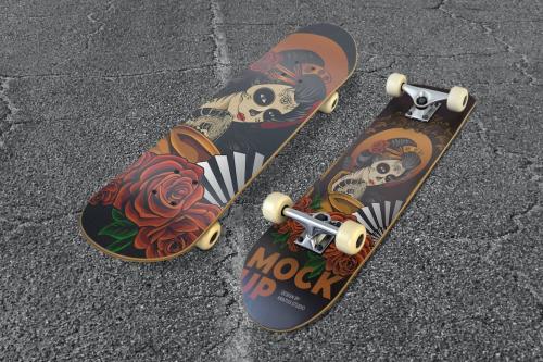 Skateboard Mockup F5ZC4TX