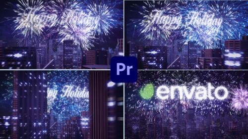 Videohive - Fireworks/Celebrating Holiday New Year Logo 3 - 48438134