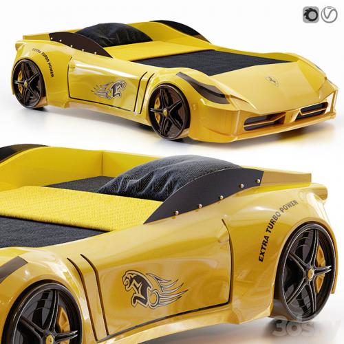 Racing Ferrari Car Bed Model for kids