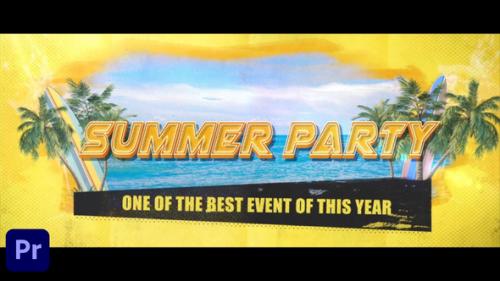 Videohive - Summer Event Beach Tropical Party Opener - 48997544