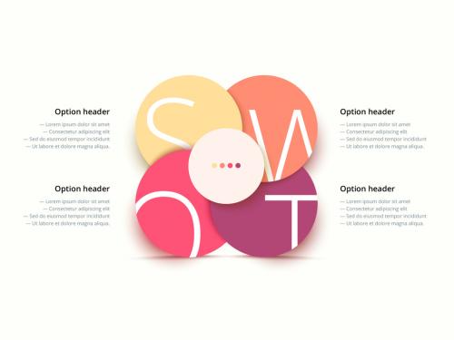 Adobe Stock - SWOT Infographic with Colorful Accents - 259809369