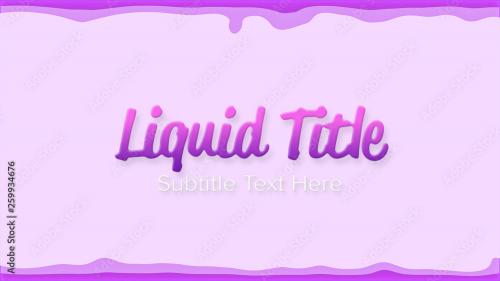 Adobe Stock - Liquid Title - 259934676
