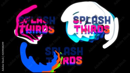 Adobe Stock - Color Splash Thirds - 259938299