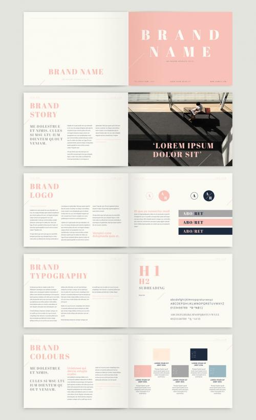 Adobe Stock - Brand Guidelines Book with Pink Accents - 260351396