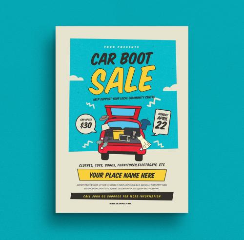 Adobe Stock - Trunk Sale Poster Layout - 260799431