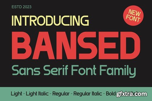 Bansed - Sans Serif Font Family K4CTPKN