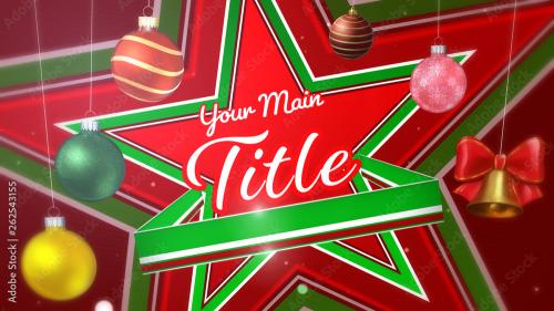 Adobe Stock - Christmas Stars Title - 262543155