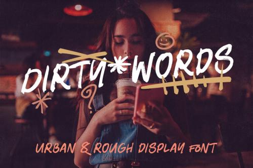 Dirty Words Brush Font