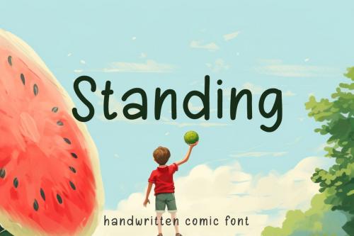 Standing - Handwritten Comic Font
