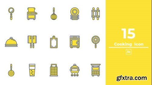 Videohive Cooking Icon After Effects 49274860