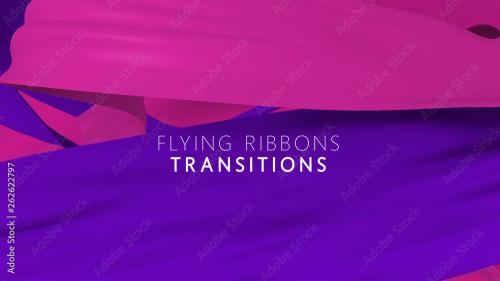 Adobe Stock - Flying Ribbons Transition - 262622797