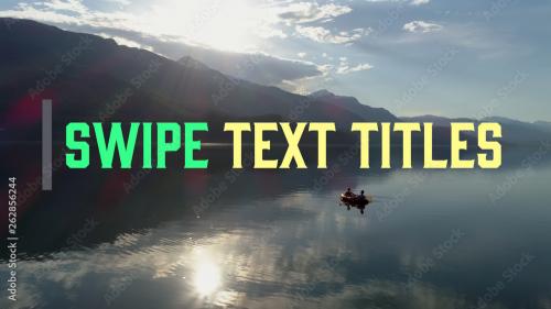 Adobe Stock - Swipe Text Titles - 262856244