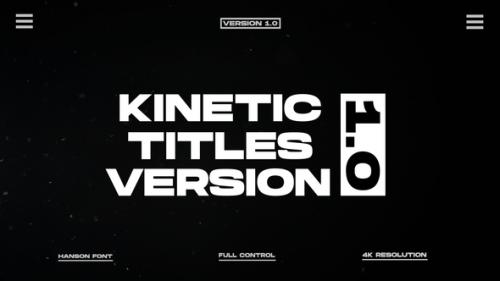 Videohive - Kinetic Titles 2.0 | Premiere Pro (MOGRT) - 49205346