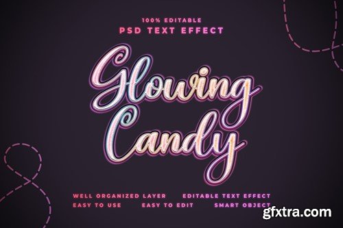 Glowing Candy Text Effect Z93UVMD