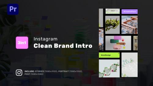 Videohive - Clean Brand Intro for Premiere Pro - Instagram Stories, Portrait, Square - 49221991