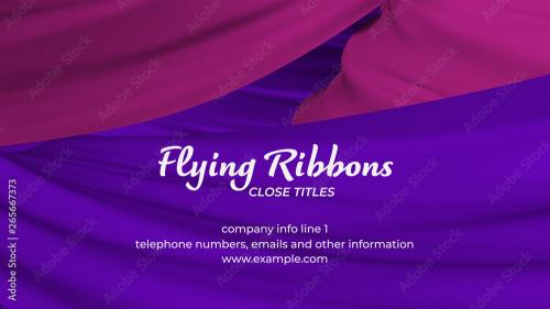 Adobe Stock - Flying Ribbons Close Title - 265667373