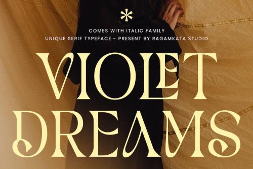 Violet Dreams - Modern Unique Serif