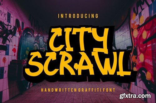 City Scrawl Graffiti Font 52K43NJ