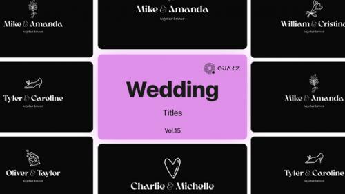 Videohive - Wedding Titles for Premiere Pro Vol. 15 - 49053482