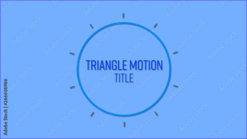 Adobe Stock - Triangle Motion Title - 266608986