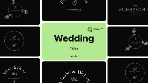 Videohive - Wedding Titles for Premiere Pro Vol. 17 - 49053485